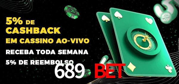 Promoções do cassino ao Vivo 689 Bet